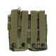 Double Duo Mag Pouch (ATP), Manufactured by Kombat UK, the Double Duo Mag is a double-layered, double rifle magazine pouch